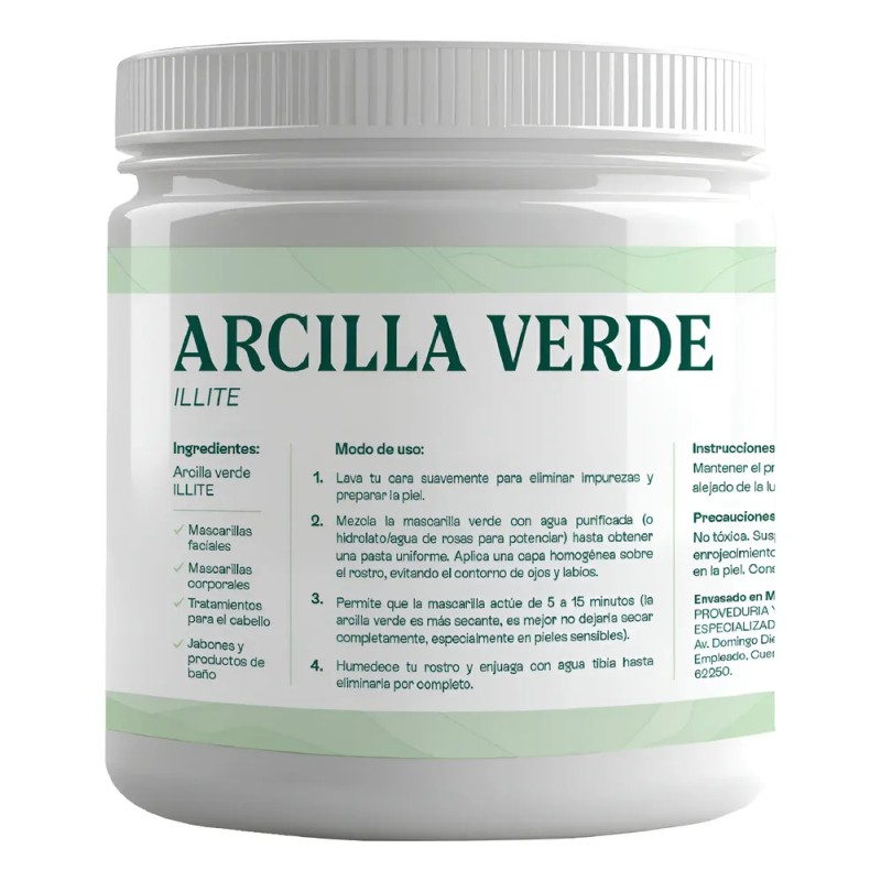 Arcilla Verde - Mascarilla Facial Piel Normal-grasa 500g