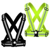 YUNLOVXEE Reflective Strap Safety Vest Gear - 2-10 Pack Adjustable