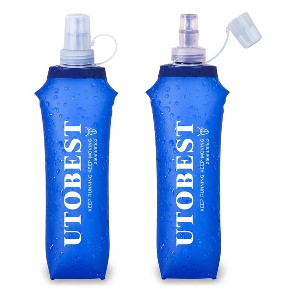 UTOBEST Soft Flask Running Water Bottle Collapsible Water Bottle for