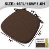 SINOSSO 4 Pack Memory Foam Chair Cushions for Dining Chairs,