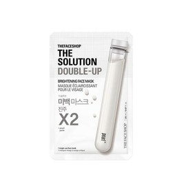 The Face Shop The Solution Double Up Whitening Mask Sheet / 더페이스샵 더 솔루션 더블업 미백마스크시트