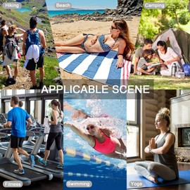 DOMIKING Father of The Groom Large Beach Towel for Bachelorette Party Wedding Absorbant Bath Towels 71x31in Travel Pool Gym Towels Beach Accessories