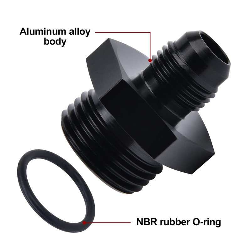 EVIL ENERGY 6AN Flare to AN10 ORB Male O-Ring Fitting