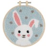 Springtime White Rabbit | Embroidery & Punch Needle Craft Kit