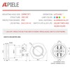 APIELE 110V-220V 22mm Latching Push Button Switch 15A Angel Eye