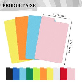 Lewtemi Comic Book Dividers Multicolor Frosted Card Separator with Tabs Large Plastic Comic Book Dividers for Comic Book Storage Boxes, 10 Assorted Colors, 7.25 x 11.25 Inch (150 Pcs)