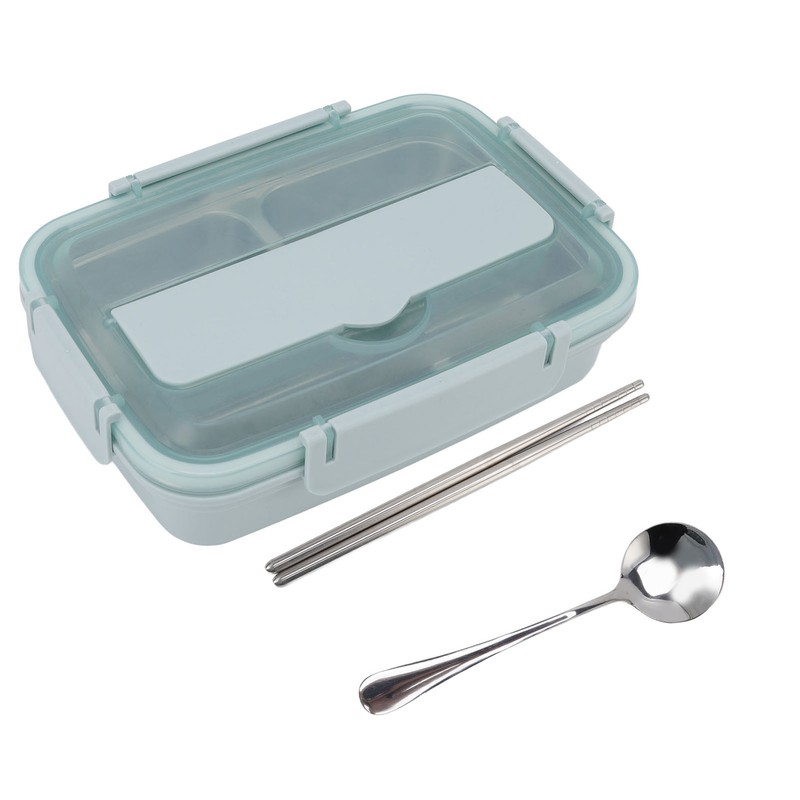 Lunch Box 4 Compartments Design 304 Stainless Steel Matching Tableware