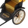 Retro Rickshaw Model Exquisite Details Nostalgic Alloy Simulation Rickshaw Toy