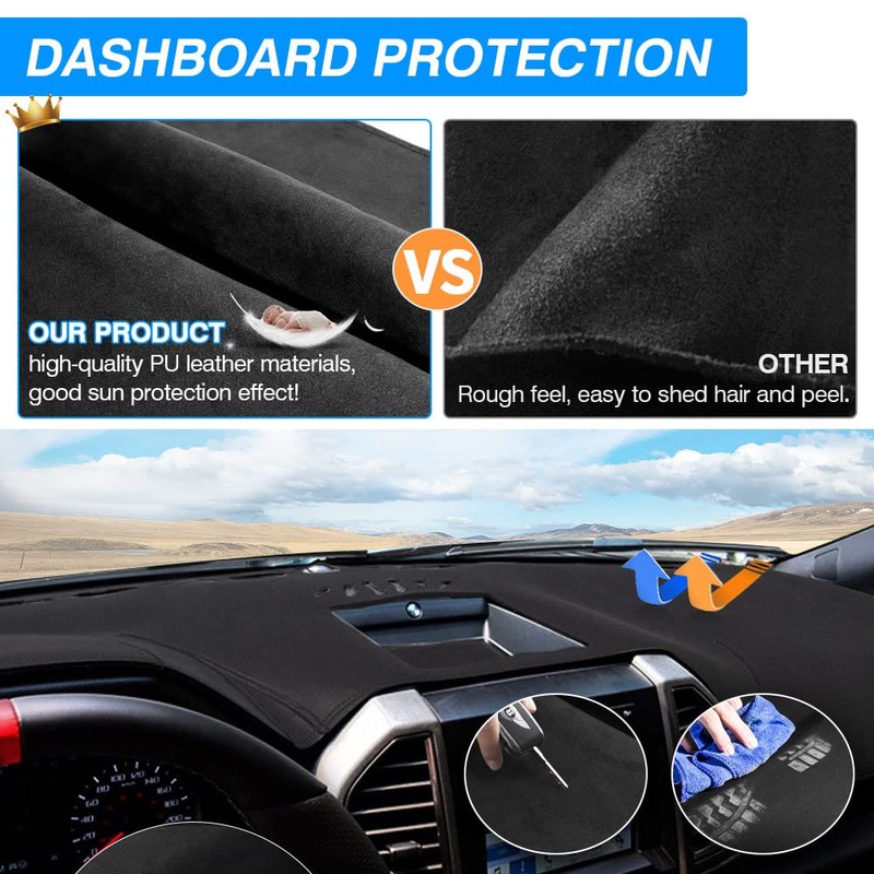 CARTIST Dash Cover Fits for Ford F-150 2015-2018 2019 2020