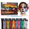 VIKUKIV 14 Colors Face Body Paint Kit Professional Water Based