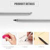 2 Pieces Metal Inkless Pen Inkless Erasable Pencil Metallic Pencil