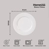 HomeVss, New Bone China Embossed Rain Drops 16pc Dinnerware Set