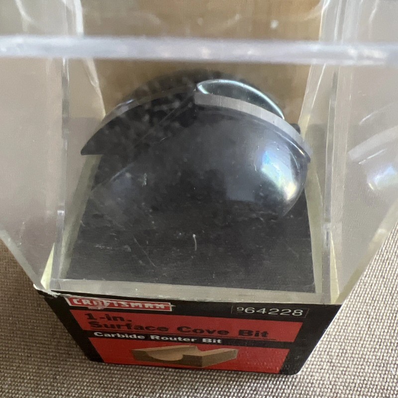 Craftsman 1 In Surface Cove Bit Carbid Router Bit 9/64228