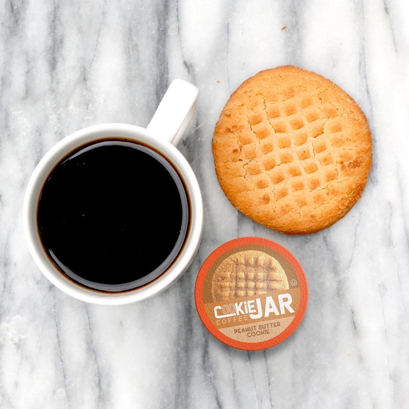 Cookie Jar Peanut Butter Flavored Coffee Pods,Compatibl