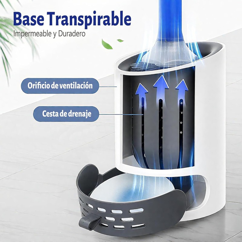 PEDROM Dispensador de Escobillero de Silicona