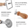 Ravioli Maker Stamp Cutter with Roller Wheel Set,for Ravioli, Pasta,
