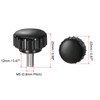 sourcing map 6pcs Knurled Clamping Knobs M5 x 12mm Metric