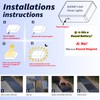 SHONELIGHTING Solar Paver Color Changing Lights, 6x9 Recessed Brick Light,