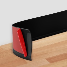 POPAKAN Flexible Baseboard Molding Trim 4" x 15 ft, 20ft 40ft 50ft 60ft 100ft Self-Adhesive Vinyl Wall Base Cove Base, Peel and Stick Rubber Wall Base Molding Trim