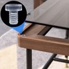 ANCIRS 100 pcs Assorted Glass Top Table Bumpers with Stem,