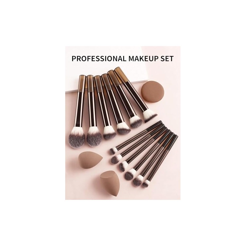 Set de brochas de maquillaje mini para principiantes, set de