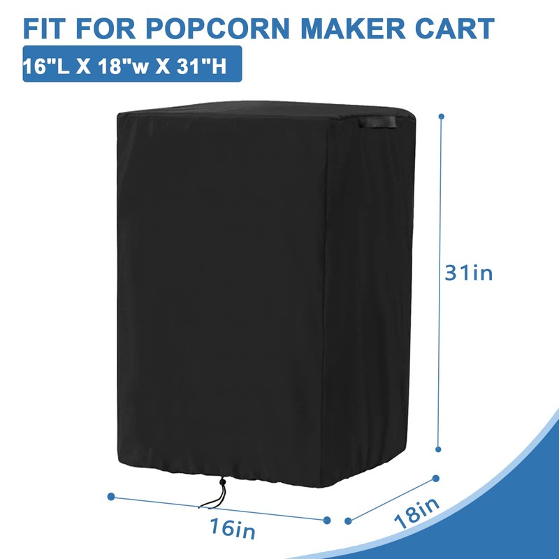 Rilime Popcorn Machine Cover Compatible with GREAT NORTHERN- Waterproof 420D