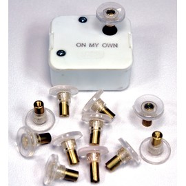 Creative Hobbies 3/4 Inch Round Clear Plastic Turntable for Wind Up Music Boxes, Pack of 24