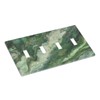 JDAKHD Light Switch Cover Plate Green Marble-Like Texture with Abstract