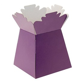 APAC Purple Living Vase Flower Box Flower Bouquet Transporter, Sweet Tree Box