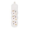 feletec 3-Way Power Strip without Cable and Plug Colour: White