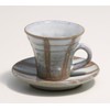 信楽焼 in the town of 白萩 Lines Coffee Bowl Dish