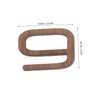 Cabilock Black Walnut Wall Clock Roman Numerals Number Stickers Vintage