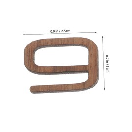 Cabilock Black Walnut Wall Clock Roman Numerals Number Stickers Vintage Wall Clock Frameless Wall Clock DIY Clock Numbers Dial Wood