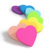 8 Pads- 75 x 75 mm Heart Shaped Cute Sticky