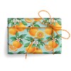 Kartos Oranges Italian Wrapping Paper, Folded