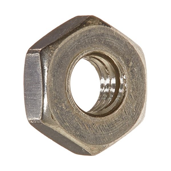 316 Stainless Steel Machine Screw Hex Nut, Plain Finish, ASME