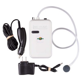 Flambeau Deluxe 6082FA 12V/110V Aerator, Water-Resistant Live Bait Fishing Aerator, White