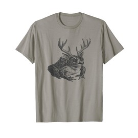 Cottagecore Frog Antlers Vintage Frogcore Aesthetics T-Shirt