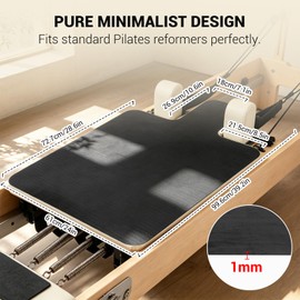 Pilates Reformer Mat Cover, Non-Slip Pilates Mat Towel, 39 x 24 Inch