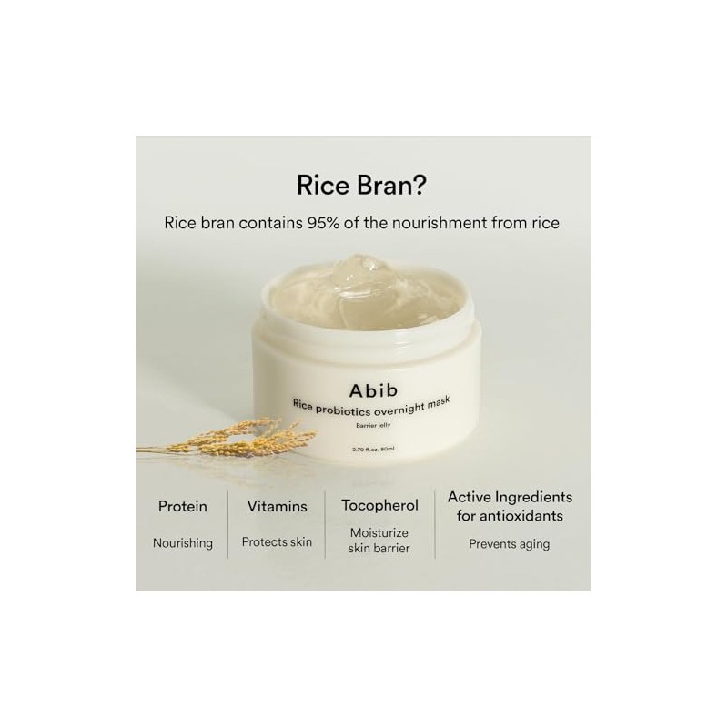 Abib - Mascarilla de Noche Rice Probiotics Overnight Mask Barrier