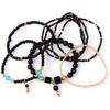 Beaded Bracelet for Women Boho Multilayer Tassel Bracelet Stackable Stretch