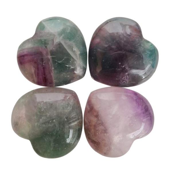 Lovionus89 25 mm Heart Love Crystal and Healing Stones Carved