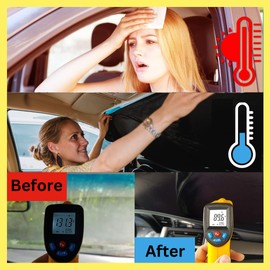 Accesorios para Carro Windshield Sunshade that Blocks 99.9% of UVR - Sun Shade for Cars, SUVs, RVs, Trucks and Car Accessories - Accesorios para Carro (Large Plus)