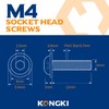 (Pack of 80) M4 x 12 mm Rounded Head Screws