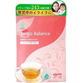 AMOMA Postpartum Balance Blend, 0.07 oz (2 g) x 30 Packets, Postpartum Depression, PMS Herbal Tea, Caffeine-Free, Additive-Free, Domestically Produced, Postpartum Depression, Balances Hormones, Mental Care, Stress Care, Amoma