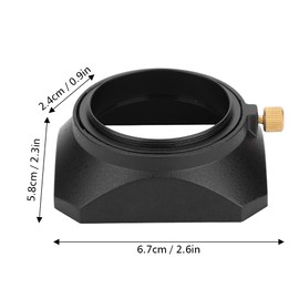 Lens Hood 46mm Square Lens Hood Shade for DV Camcorder Digital Camcorder Lens Filter or Barrel Thread