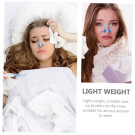 Outanaya 24Pcs Nose Correction Clips Portable Nose Stopper Clips for Epistaxis Care Durable and Pom Nose Accessories for Breathing Training Nose Bleed Stoppers