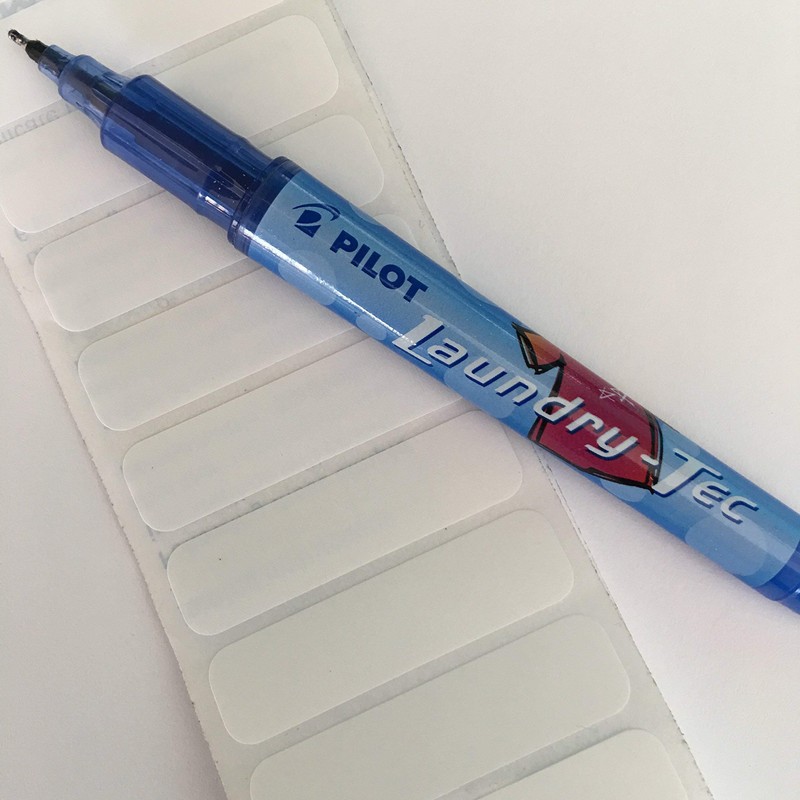 Laundry name badges, the set includes a pilot fabric marker