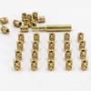 QSJ 40Pcs Threaded Inserts Heat Set Inserts Kit M4x8.1x6.3 Brass