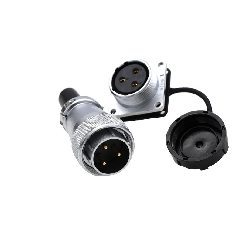 ZBLZGP Weipu WS24 3 Pin Waterproof Power Connector Solar Solder